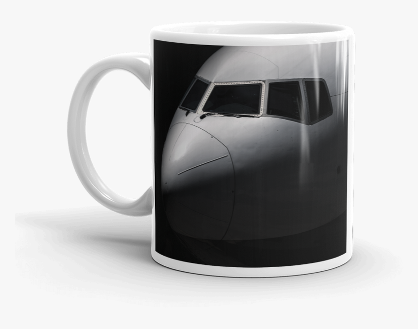 Boeing 777 Nose Black & White Coffee Mug - Coffee Cup, HD Png Download, Free Download