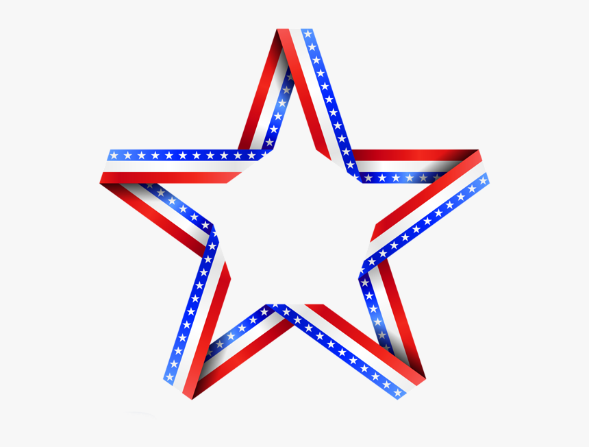 America Red White And Blue - Clip Art American Flag Stars, HD Png Download, Free Download