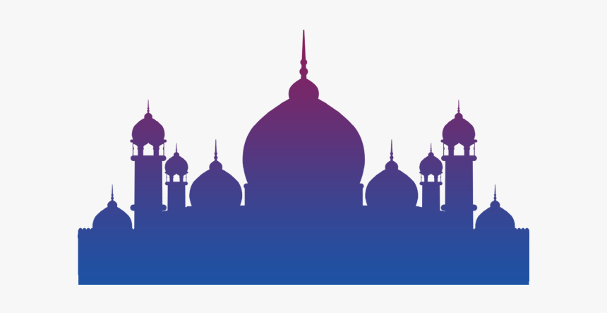 Beautiful Eid And Ramdan Kareem Masjid Vector With - Masjid Vector, HD Png Download, Free Download