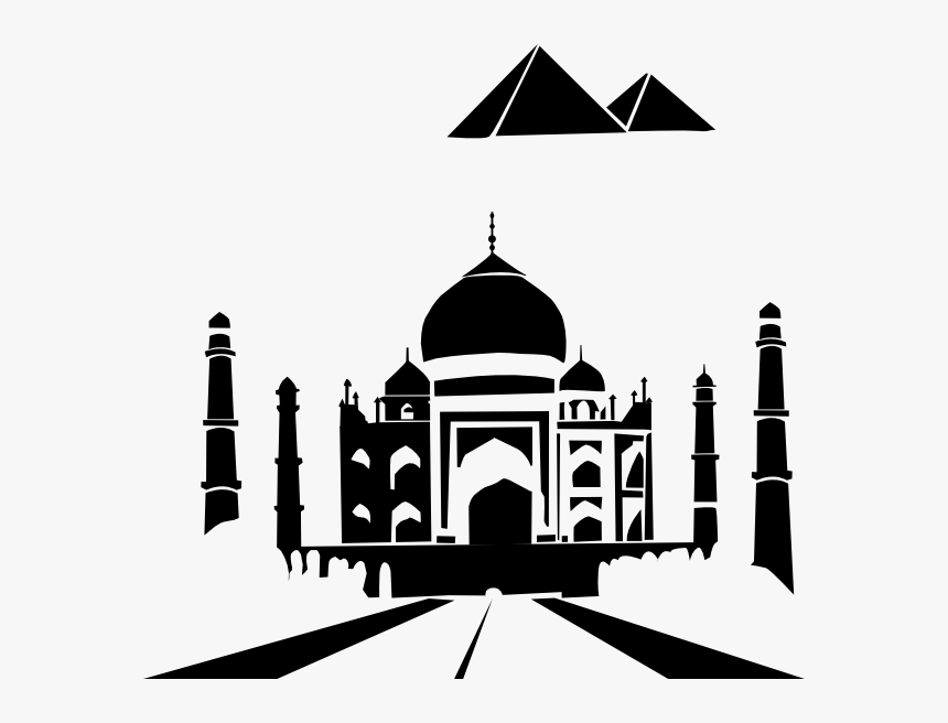 Mosque Arabic Icon - Taj Mahal Clipart Png, Transparent Png, Free Download