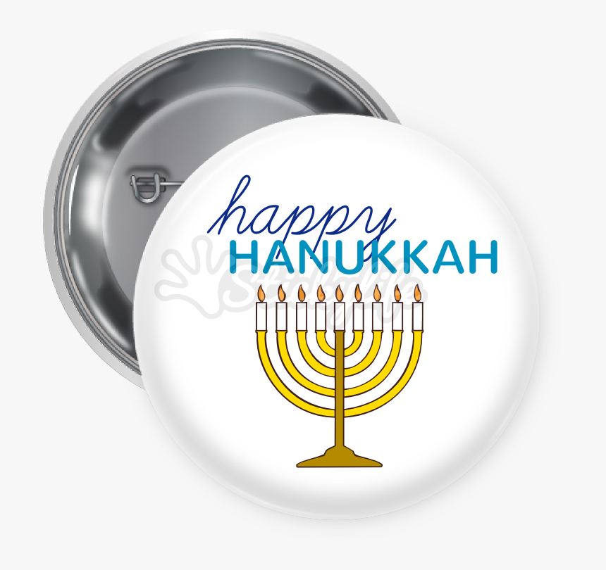 Happy Hanukkah Button - Art Club Pin Buttons, HD Png Download, Free Download