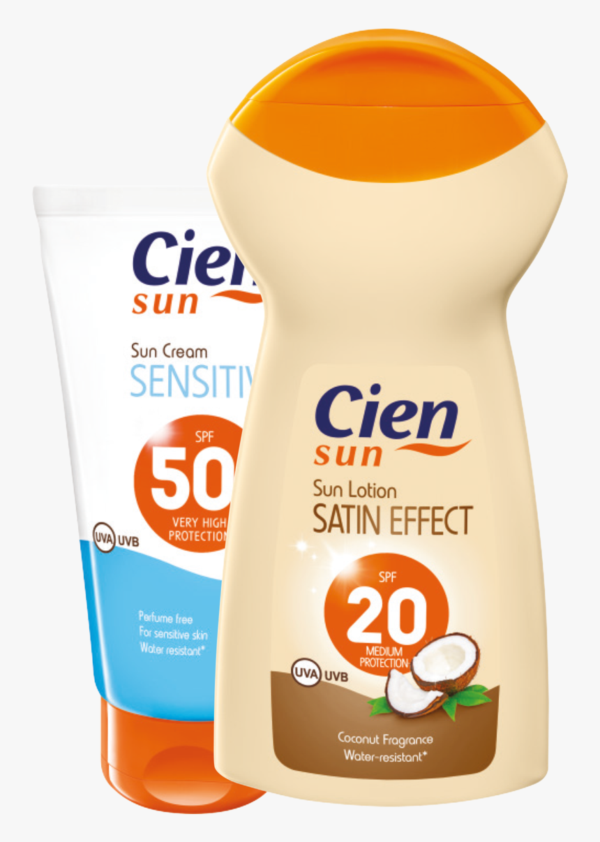 Cien Sun Lotion Satin Effect , Png Download - Bottle, Transparent Png, Free Download