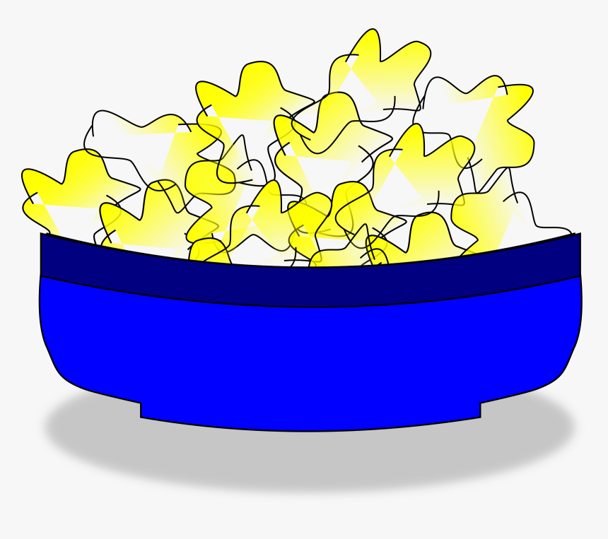 Transparent Popcorn Transparent Png - Bowl Of Popcorn In Clipart, Png Download, Free Download