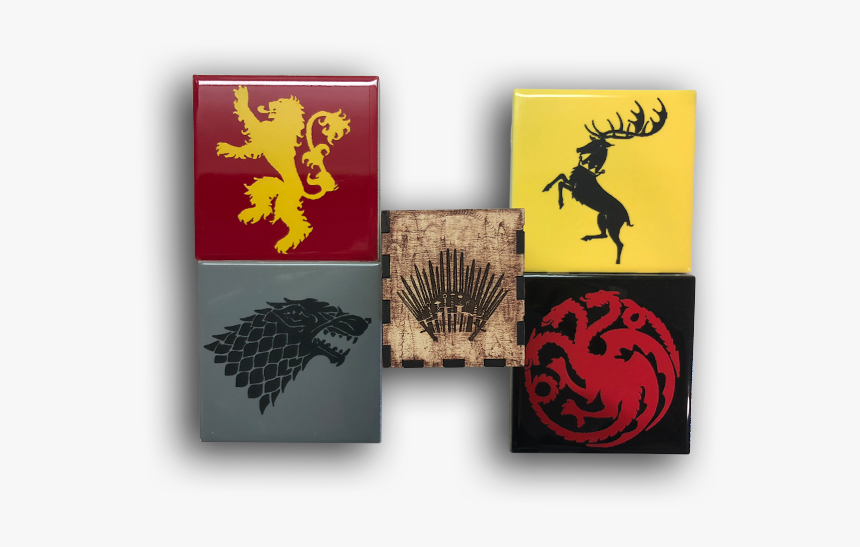 Game Of Thrones Coasters - Top 4 Houses In Game Of Thrones, HD Png Download, Free Download
