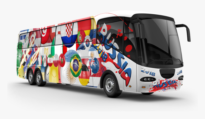 Football World Cup 2018, Football, Russia 2018, Russia - Fifa World Cup Buses, HD Png Download, Free Download