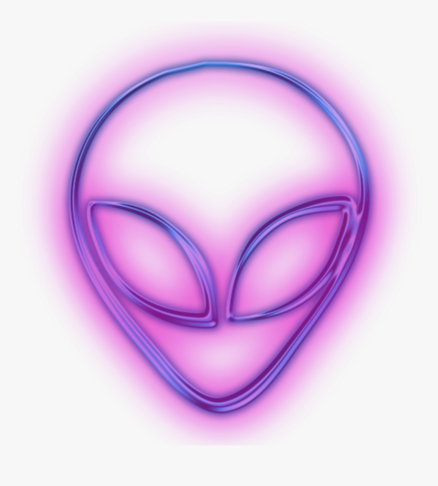Neon Neoneffect Neonlights Alien👽 Alien - Alien Neon Png, Transparent Png, Free Download
