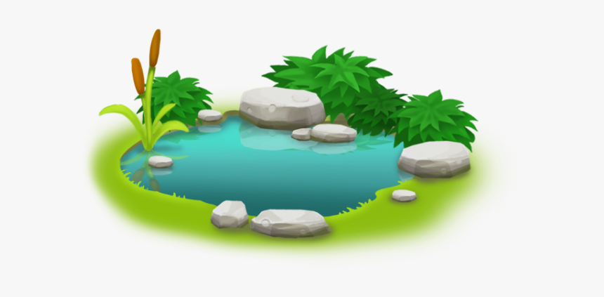 Lake Clipart Lily Pad Pond - Pond Clipart Transparent Background, HD Png Download, Free Download