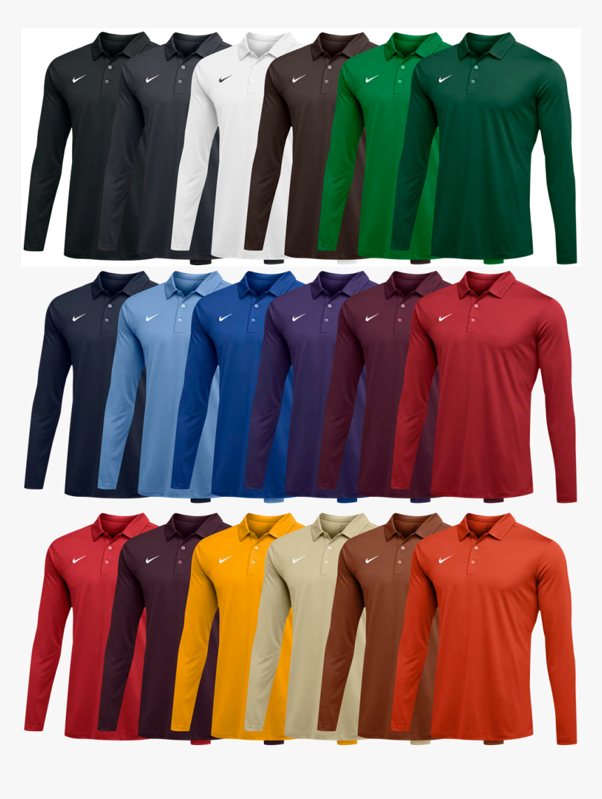 nike long sleeve collar shirt