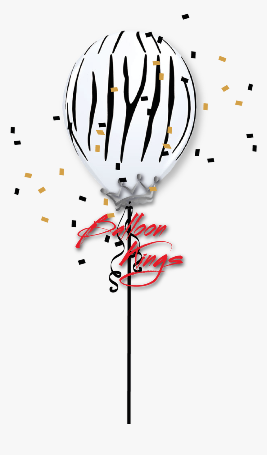 11in Zebra Stripes - Cow Print Balloon Png, Transparent Png, Free Download