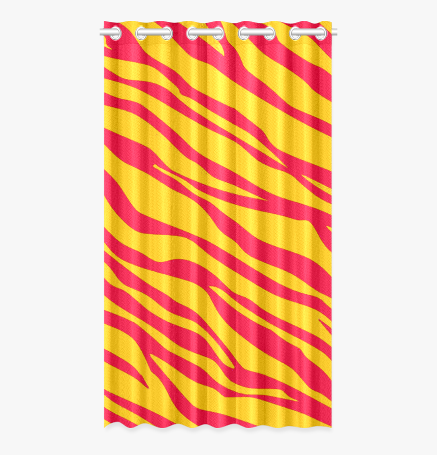 Red On Orange Zebra Stripes New Window Curtain - Colorfulness, HD Png Download, Free Download