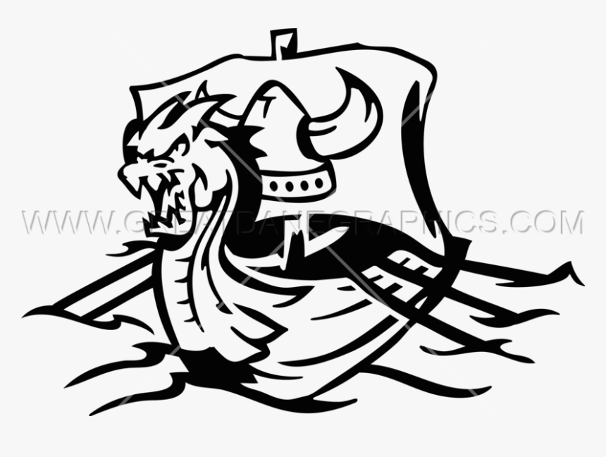 Transparent Viking Clipart - Viking Ship Clipart Black And White, HD Png Download, Free Download