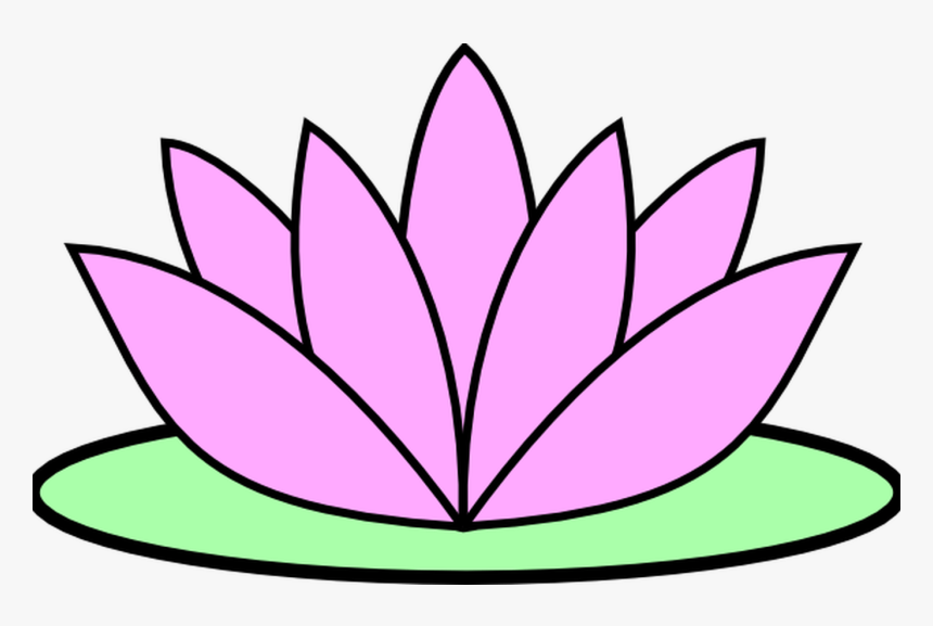 Pink Lotus Flower Clip Art At Clkercom Vector Clip - Lotus Flower Clipart, HD Png Download, Free Download