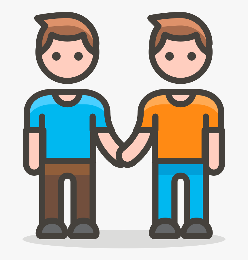 Transparent Two People Png - Two People Holding Hands Cartoon, Png Download, Free Download