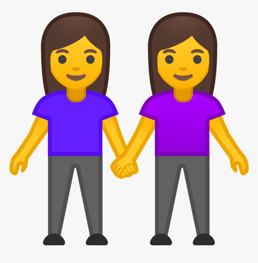Two Women Holding Hands Icon - People Holding Hands Emoji, HD Png Download, Free Download