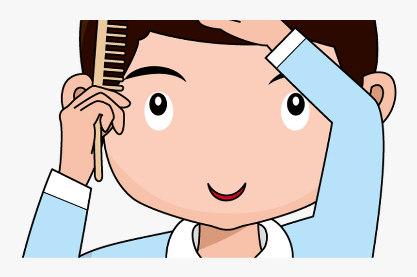 Transparent Hair Clip Art - Comb Your Hair Clipart, HD Png Download, Free Download