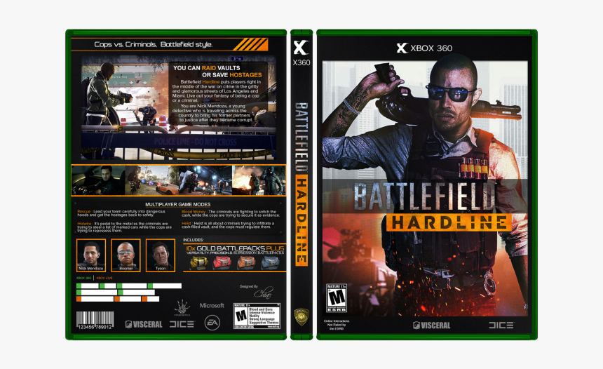 Battlefield Hardline Box Art Cover - Battlefield Hardline Xbox One Cover, HD Png Download, Free Download