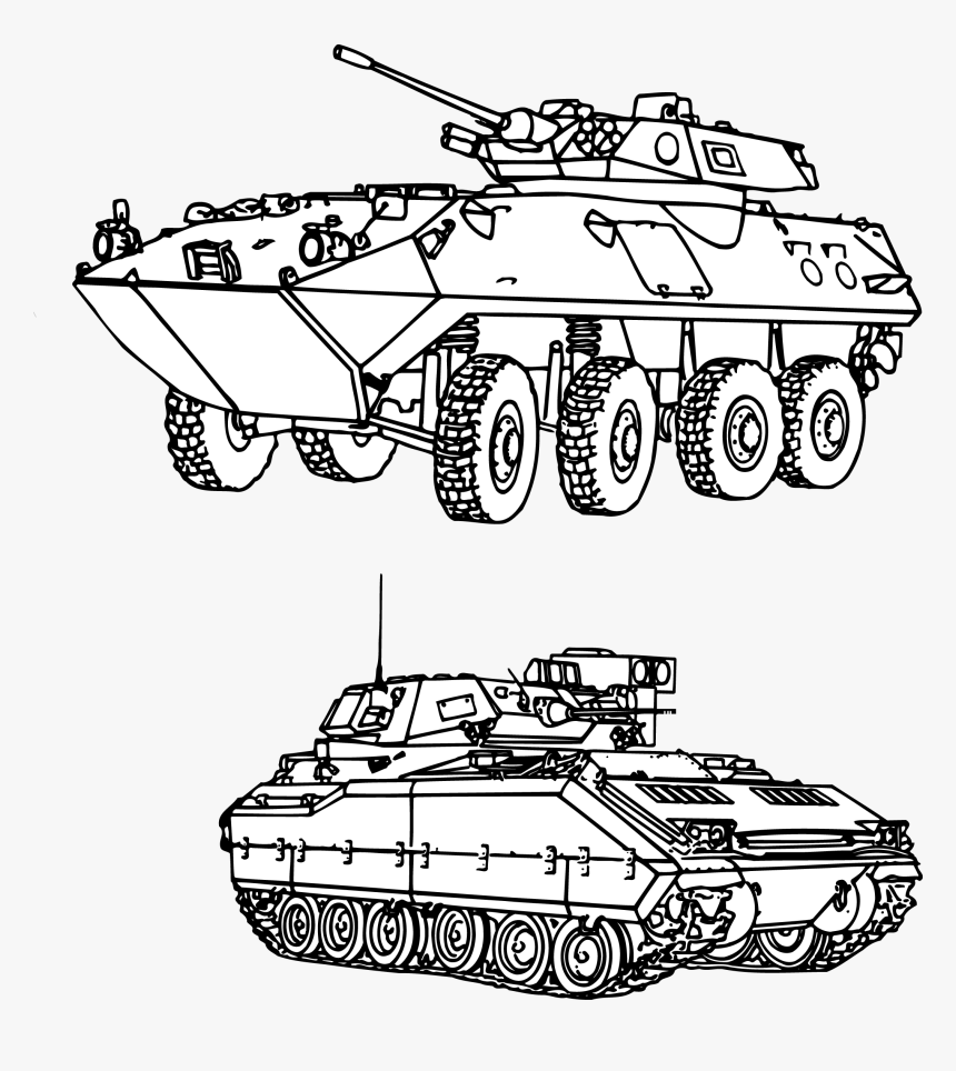 Clip Art Collection Of Free Download - Marine Assault Vehicle Silhouette, HD Png Download, Free Download