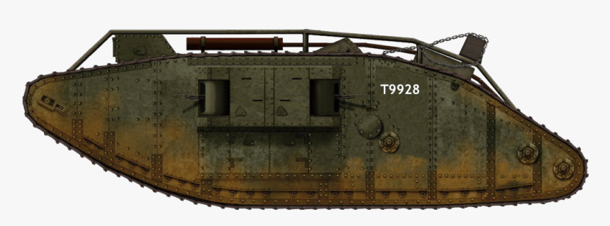 Iv Female With Roof Deflector - British Tank Mark Iv, HD Png Download, Free Download