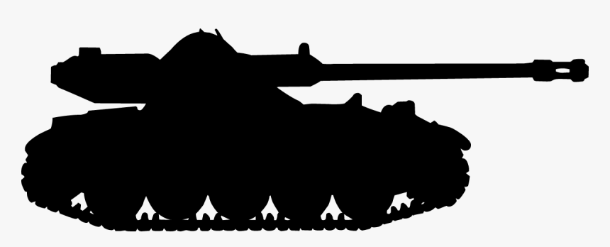 Military Tank Clipart One - Tank Silhouette, HD Png Download, Free Download