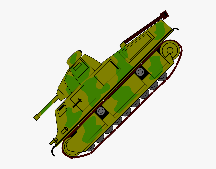 War Tank Clip Art At Clker Com Vector Clip Art Online - Army Tank Clip Art, HD Png Download, Free Download