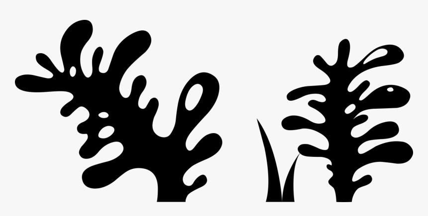 Visual Arts,plant,flower - Seaweed Silhouette Png, Transparent Png, Free Download