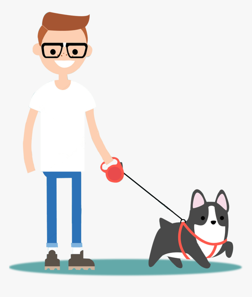 walk the dog clipart