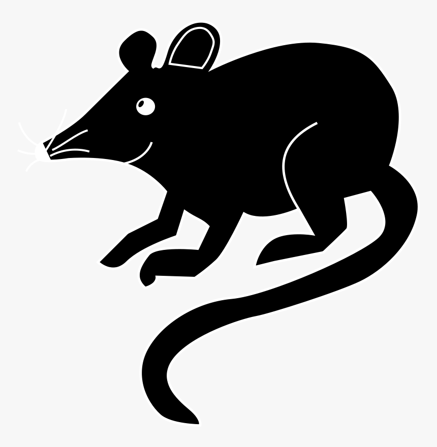 Dead Animal Clipart - Mouse Black Clipart, HD Png Download, Free Download