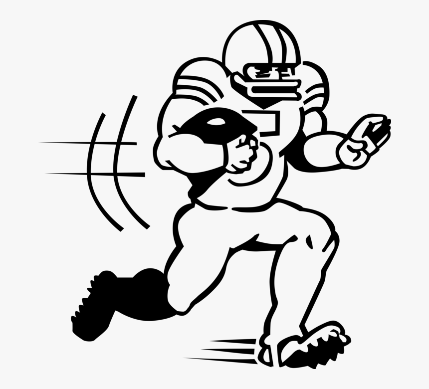Vector Illustration Of Football Player With Ball Runs, HD Png Download, Free Download