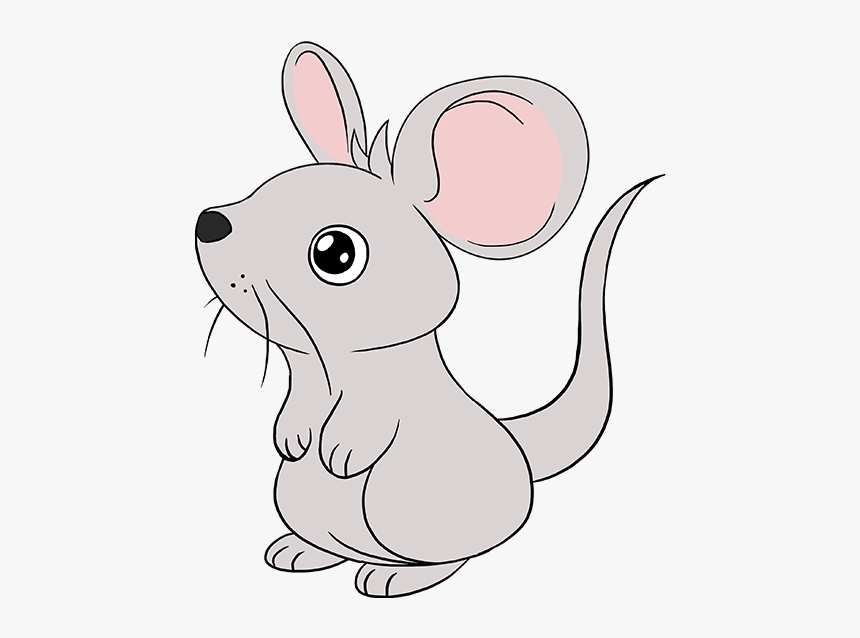 Clip Art How To Draw A - Draw A Cartoon Mouse, HD Png Download, Free Download