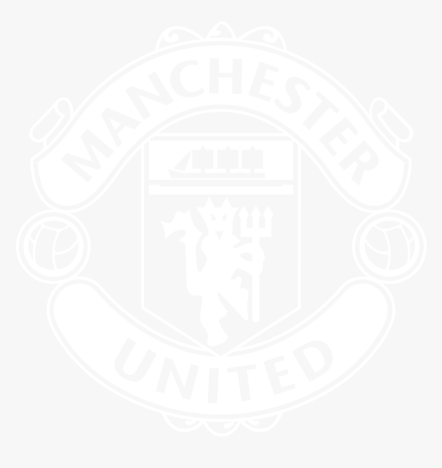 Man Utd Logo White Wwwimgkidcom The Image Kid Has It - Man Utd Logo Black And White, HD Png Download, Free Download