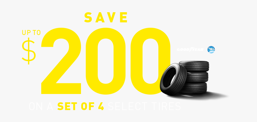 Save Up To $200 On 4 Select Tires - Camera Lens, HD Png Download, Free Download