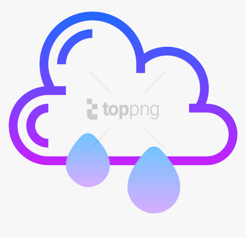 Free Png This Is A Drawing Of A Rain Cloud That Is - Portable Network Graphics, Transparent Png, Free Download