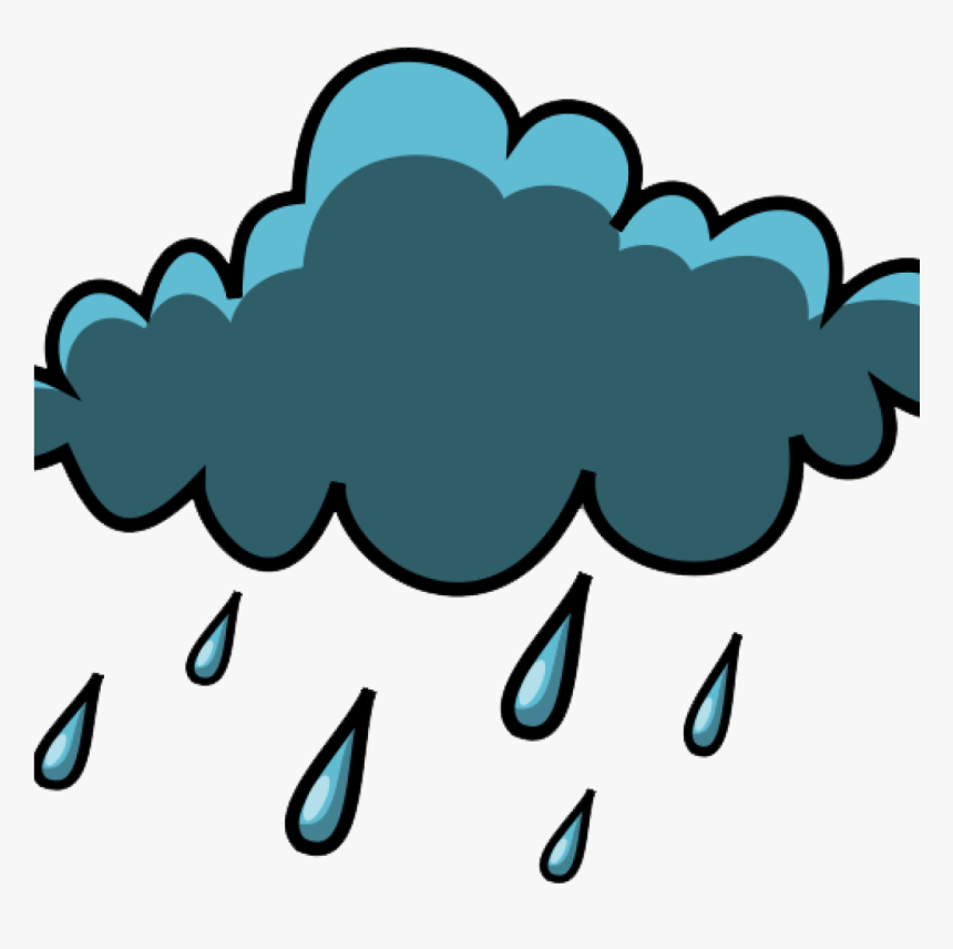 Clip Art Rain Cloud Openclipart Rain Cloud - Transparent Background Rain Clipart, HD Png Download, Free Download