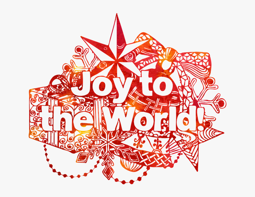 Joy To The World, Decoration, Christmas, Red, Mandala - Graphic Design, HD Png Download, Free Download