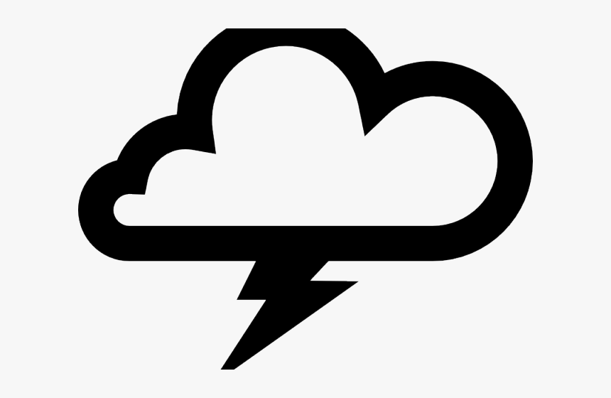 Thunderstorm Clipart Lightning Bolt - Storm Cloud Clipart, HD Png Download, Free Download