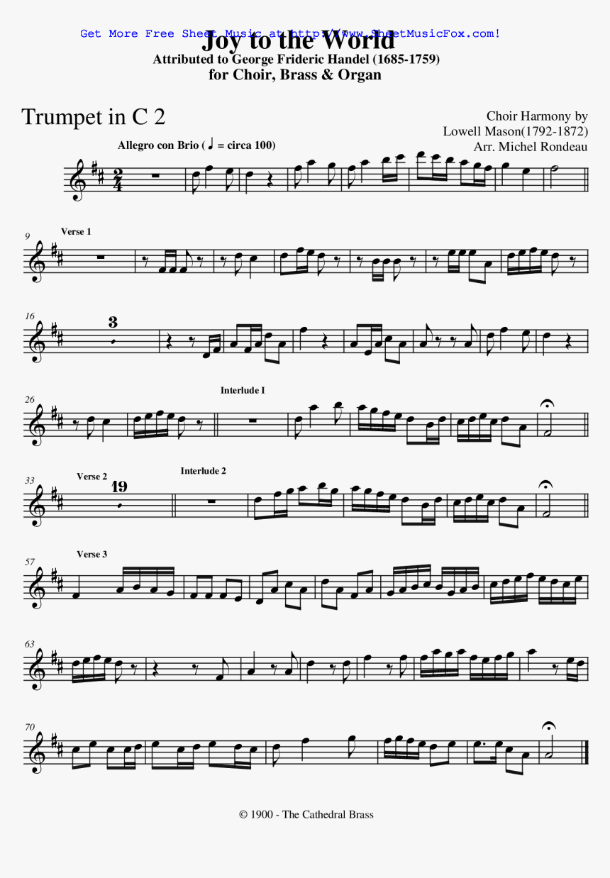 Joy To The World Sheet Music - Am The Walrus Alto Sax Sheet Music, HD Png Download, Free Download