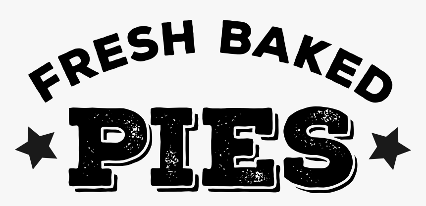 Pie Vs Pie Fresh Bakes Pies - Pie Black And White, HD Png Download, Free Download
