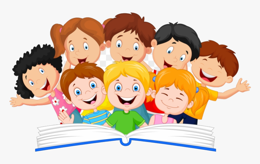 Reading Kids Clipart Children Transparent Png - Kids Reading Clipart, Png  Download - kindpng