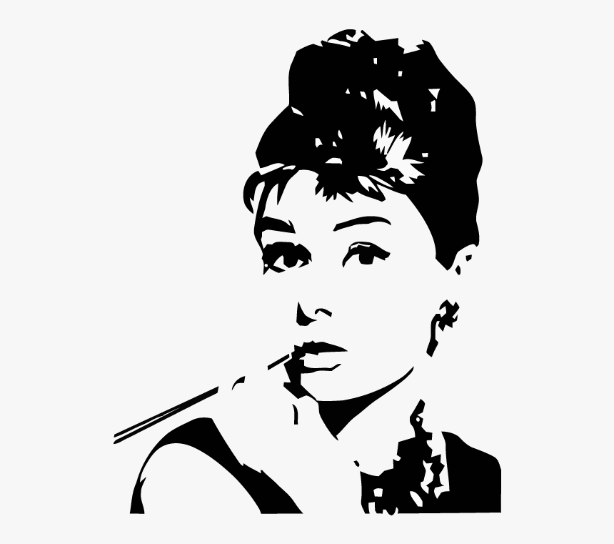 "images Of Audrey Hepburn Silhouette Png - Breakfast At Tiffany's Png, Transparent Png, Free Download