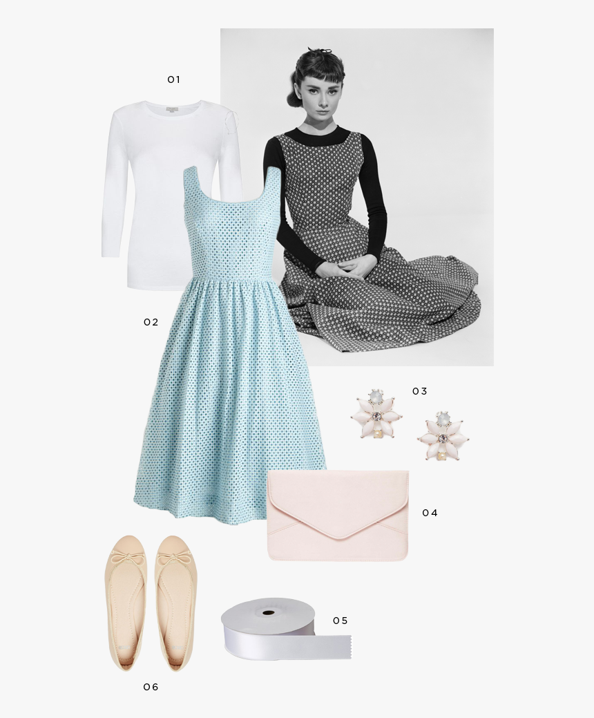 50s Fashion Audrey Hepburn, HD Png Download, Free Download