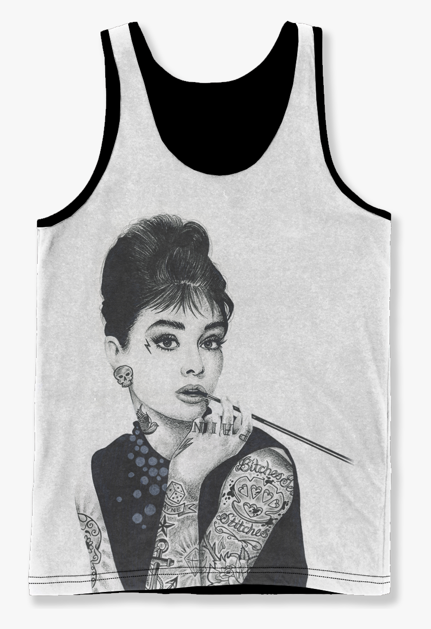 Tattooed Audrey Hepburn Print, HD Png Download, Free Download