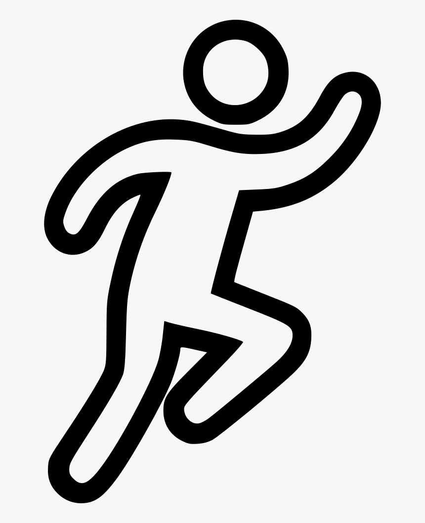 Running Person - Person Running Drawing, HD Png Download, Free Download