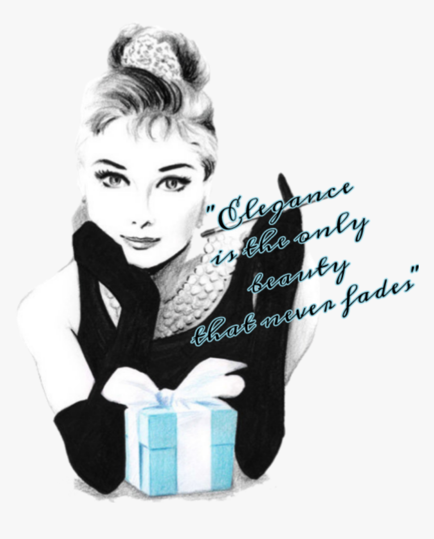 #elegance #beauty #audrey Hepburn #quote, HD Png Download, Free Download