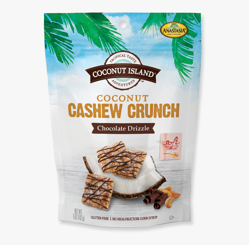 Transparent Cashews Png - Coconut Island Coconut Cashew Crunch, Png Download, Free Download