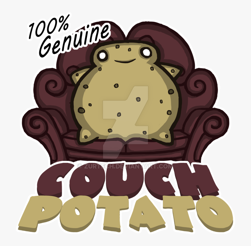 Couch Potato By Zurtech Plusp - Couch Potato Cartoon Png, Transparent Png, Free Download