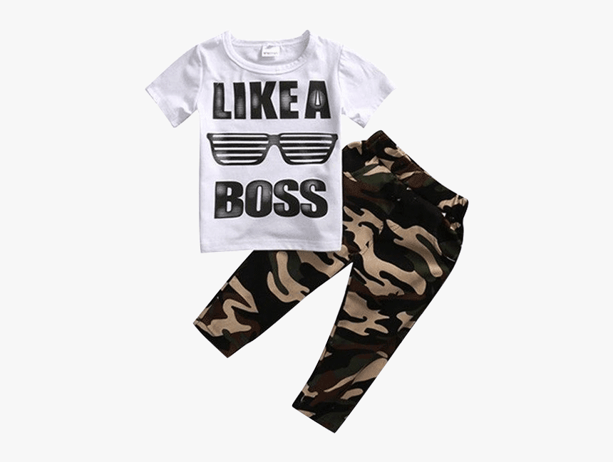 Petite Bello Clothing Set 1-2t Like A Boss Camouflage - Like A Boss Baby Outfit, HD Png Download, Free Download