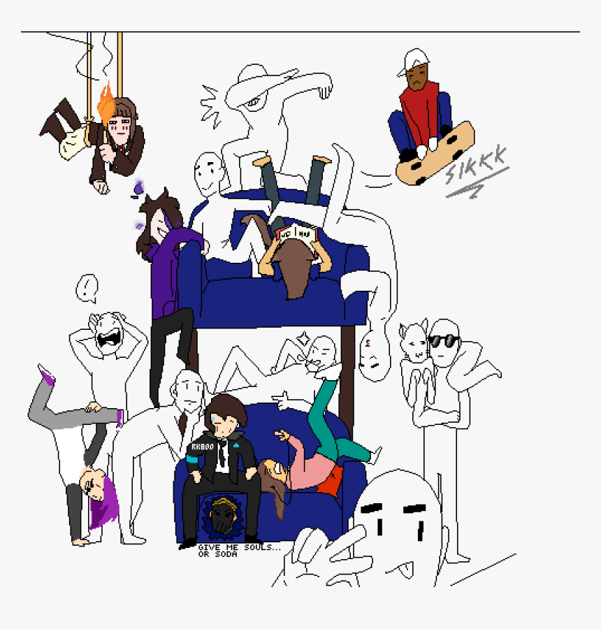 Draw A Squad Sofa, HD Png Download, Free Download