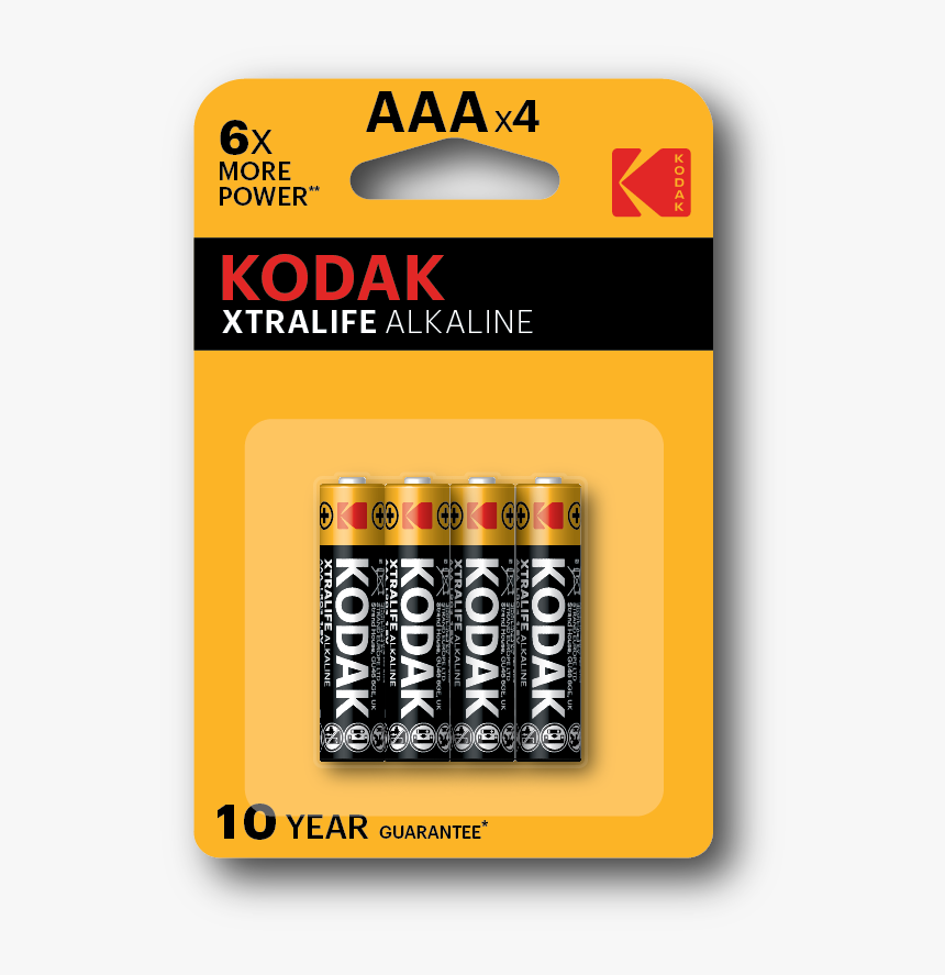 Alkaline - Kodak Xtralife Alkaline Aaa, HD Png Download, Free Download