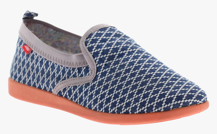 Push In Blue Grey Women"s Flat Loafer - Shoe, HD Png Download, Free Download