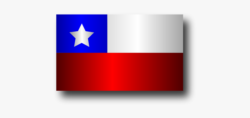 Flat Chilean Flag Vector Graphics - Chile Flag Transparent Background, HD Png Download, Free Download
